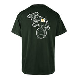 Tee-shirt 47 Brand MLB Oakland Athletics Backer Echo Dark Green