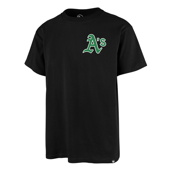 Tee-shirt 47 Brand MLB Oakland Athletics Backer Echo Jet Black