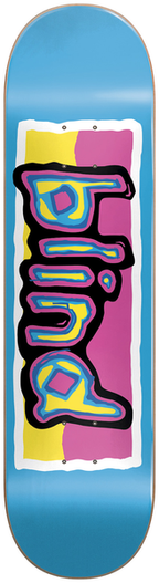 Blind Deck Colored Logo Rhm Blue