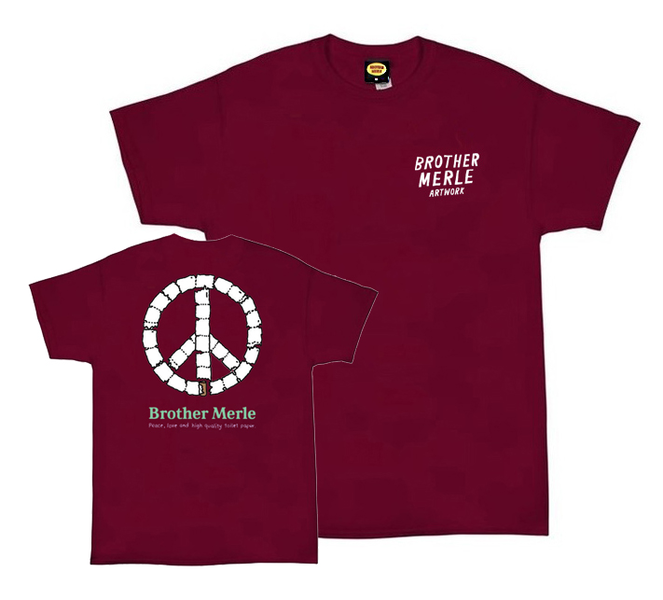 Brother Merle T-Shirt Ss Peace And Tp Cardinal