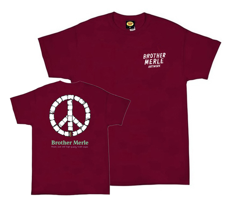Brother Merle T-Shirt Ss Peace And Tp Cardinal