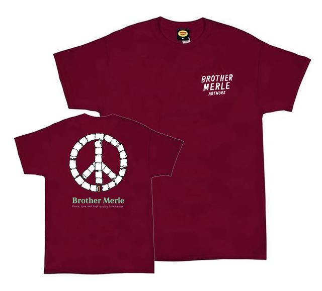 Brother Merle T-Shirt Ss Peace And Tp Cardinal