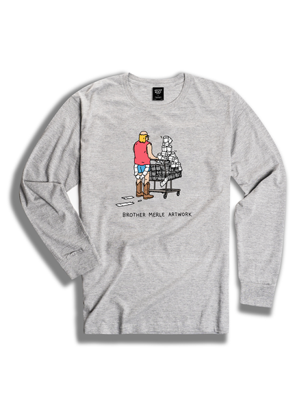 Brother Merle T-Shirt I Need Tp Ls Heather Grey