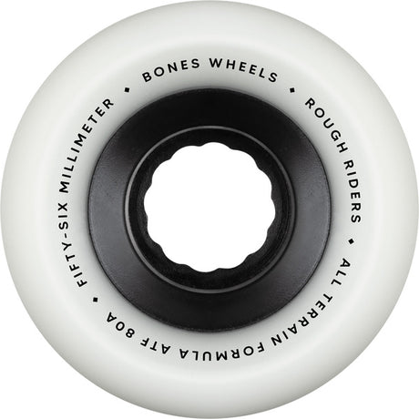 Bones Wheels (Jeu De 4) Atf 56Mm Rough Riders 80A Wht