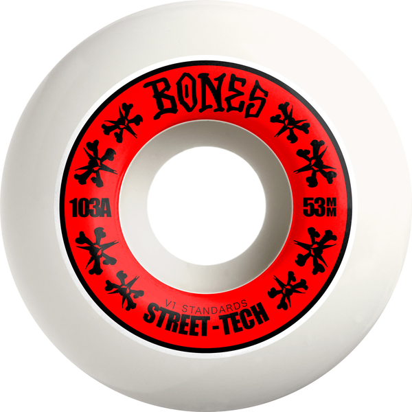 Bones Wheels (Jeu De 4) Stf 53Mm V1 Standards 103A