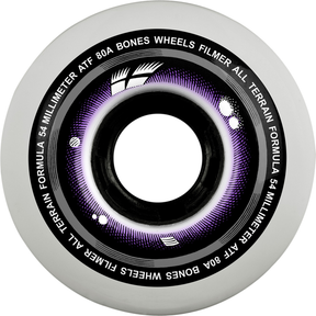 Bones Wheels (Jeu De 4) Atf 54Mm Filmers Ii 80A