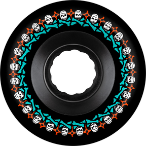 Bones Wheels (Jeu De 4) Atf 59Mm Rough Riders 80A Blk
