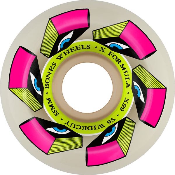 Bones Wheels (Jeu De 4) Xf 55Mm V6 Look Book 99A Wide-Cut