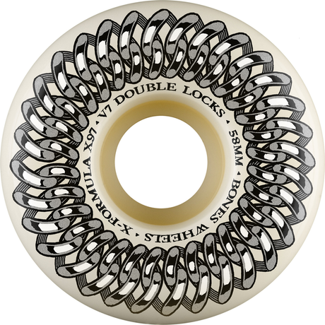 Bones Wheels (Jeu De 4) Xf 58Mm V7 97A Double Lock