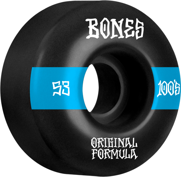 Bones Wheels (Jeu De 4) 100'S 53Mm V4 #14 Black Wide