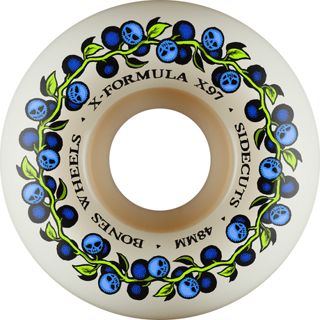 Bones Wheels (Jeu De 4) Xf 48Mm V5 97A Skull Berries Sidecut