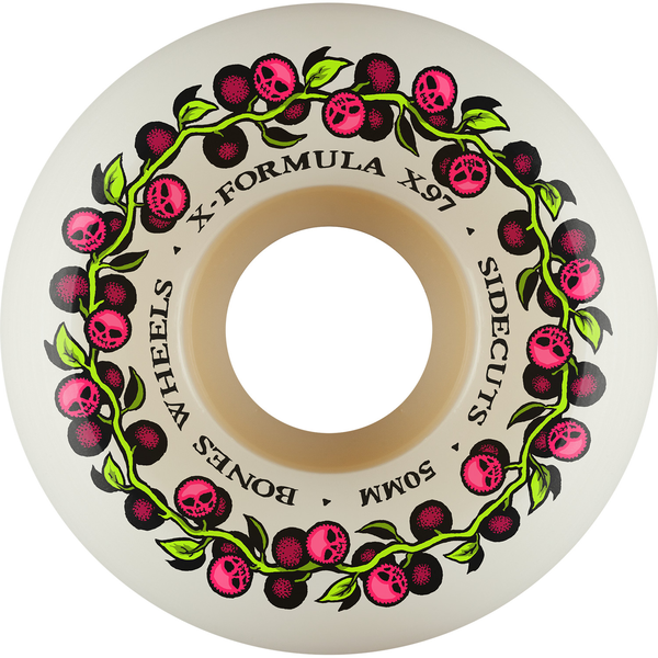Bones Wheels (Jeu De 4) Xf 50Mm V5 97A Skull Berries Sidecut