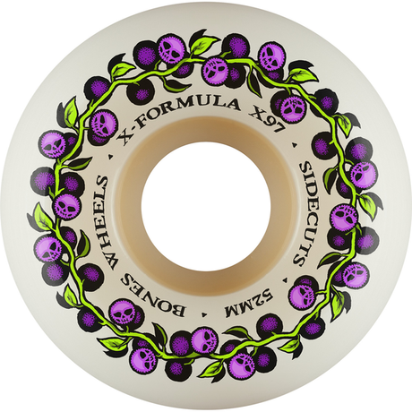 Bones Wheels (Jeu De 4) Xf 52Mm V5 97A Skull Berries Sidecut