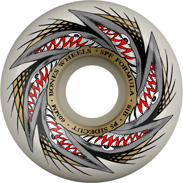Bones Wheels (Jeu De 4) Spf 60Mm P5 Pool Sharknado 81B