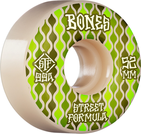 Bones Wheels (Jeu De 4) Stf 52Mm V2 Retros 99A White Locks