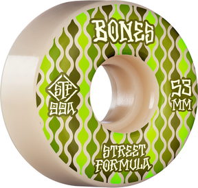 Bones Wheels (Jeu De 4) Stf 53Mm V2 Retros 99A White Locks