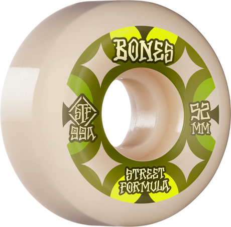 Bones Wheels (Jeu De 4) Stf 52Mm V5 Retros 99A Sidecut