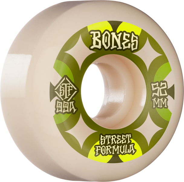 Bones Wheels (Jeu De 4) Stf 52Mm V5 Retros 99A Sidecut