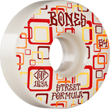 Bones Wheels (Jeu De 4) Stf 54Mm V3 Retros 103A White Slims
