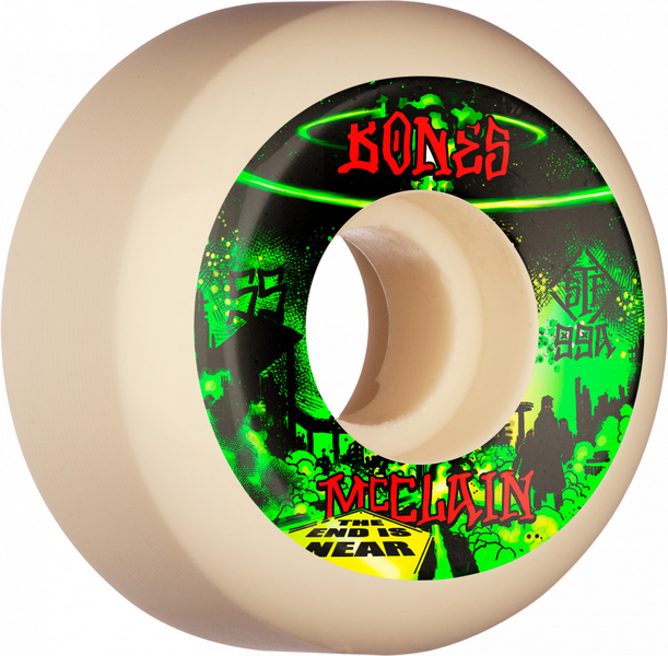 Bones Wheels (Jeu De 4) Stf 55Mm V5 Mcclain Apocalypse 99A
