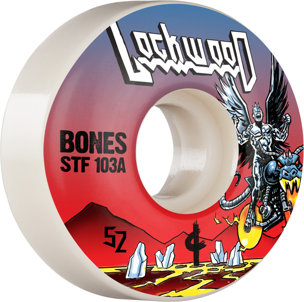 Bones Wheels (Jeu De 4) Stf 52Mm V3 Lockwood Metal 103A