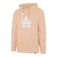 Sweat à capuche 47 Brand MLB Losangeles Dodgers Imp Backhelix Dusty Mauve