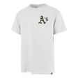 Tee-shirt 47 Brand MLB Oakland Athletics Backer Echo White Wash