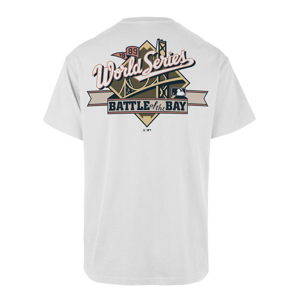 Tee-shirt 47 Brand MLB Oakland Athletics Backer Echo White Wash
