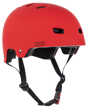 Bullet Helmet (Casque) Red Matt + Mousses