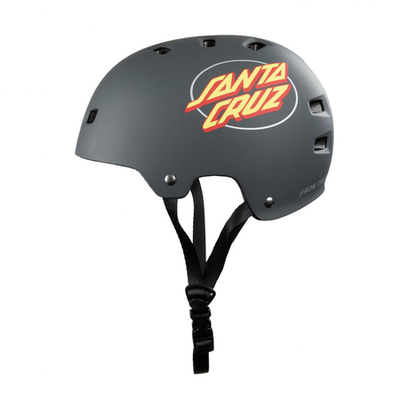 Bullet Helmet (Casque) Santa Cruz Oval Dot Charcoal+ Mousses