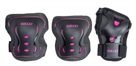 Bullet Junior Combo (Pack De Protections Enfant) Black Pink