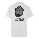 Tee-shirt 47 Brand NCAA Georgetown Hoyas Backer Echo White Wash