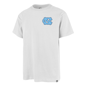 Tee-shirt 47 Brand NCAA North Carolina Tar Heels Backer Echo White Wash