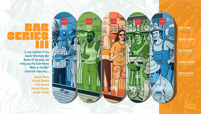 Planche de skateboard Chocolate Bar Series III (5 Decks)