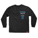 Chocolate T-Shirt Liquid Sword Ls Black