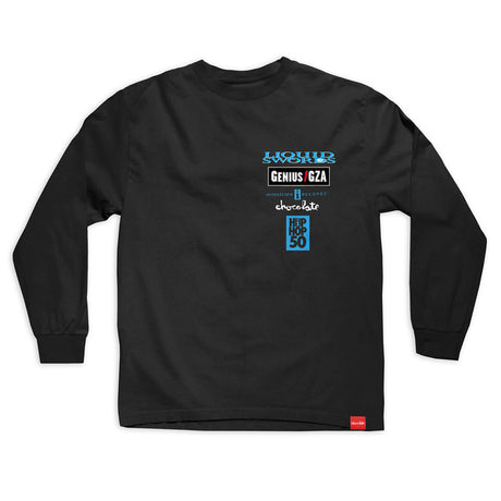 Chocolate T-Shirt Liquid Sword Ls Black