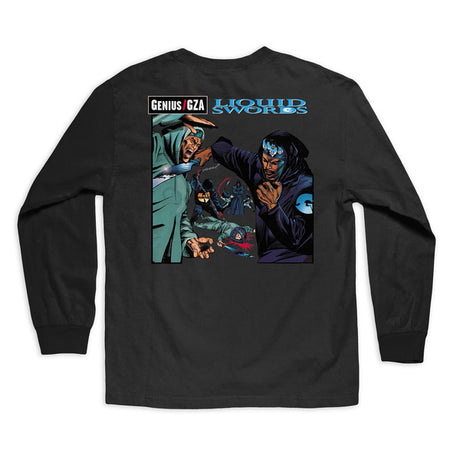 Chocolate T-Shirt Liquid Sword Ls Black