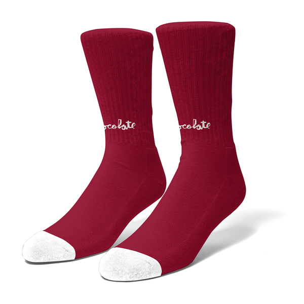 Chocolate Socks Lost Chunk Red