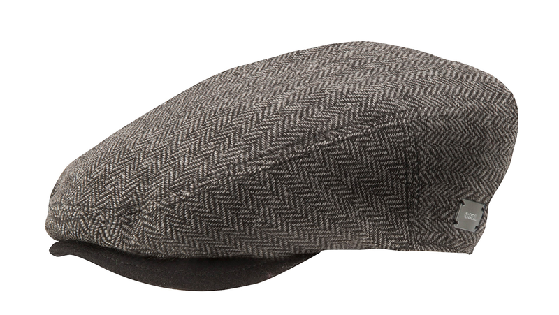 Chapeau Coal The Warren Black Herringbone