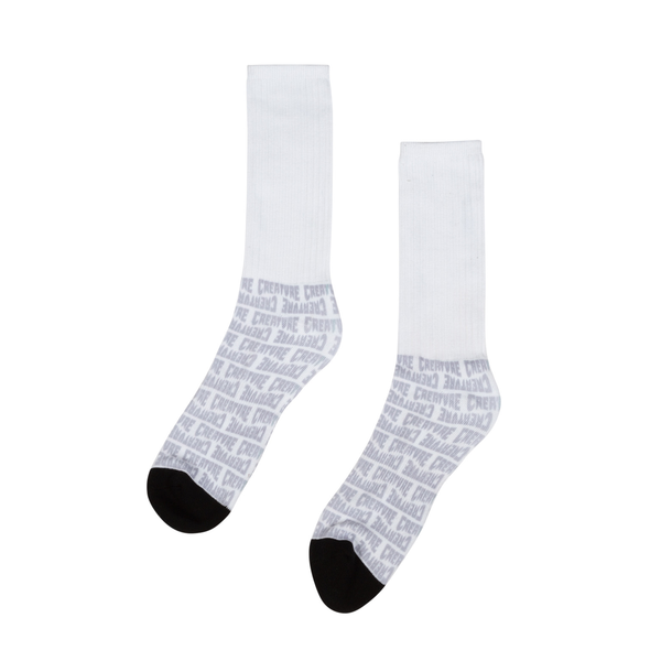 Creature Socks Lurkers Crew White
