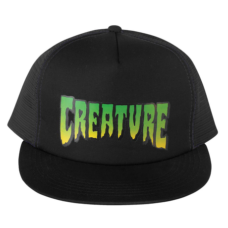 Creature Cap Creature Logo Mesh Trucker Black