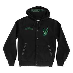 Creature Jacket Drop Out Ls Varsity Black