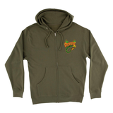 Creature Sweat Deadly Sands Zip Hood Army