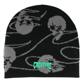 Bonnet Creature Spiral Skull Skull Black