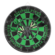 Creature Jeu de Flechette Web Dart Board Black DK Green