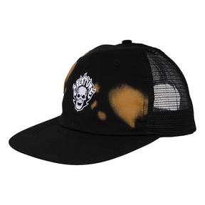 Creature Cap Bonehead Flame Wash Mesh Trucker Greasy Black