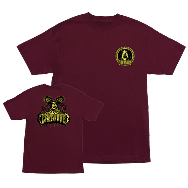 Creature T-Shirt Possessed Ss Maroon