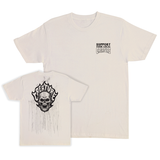 Creature T-Shirt Bonehead Flame Wash Ss Natural