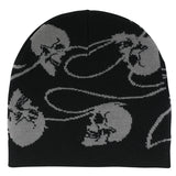 Bonnet Creature Spiral Skull Skull Black