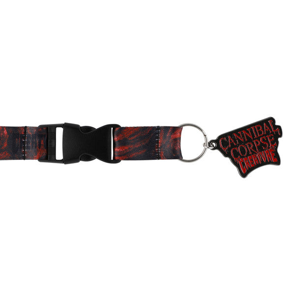 Creature Keychain Cannibal Corpse Lanyard Red Black